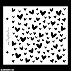 Stencil - hearts