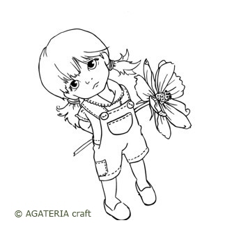 Agatka z kwiatkiem