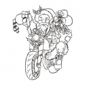 Mikołaj na motorze