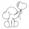 Słoń z balonem