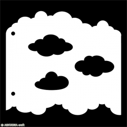 Stencil - clouds