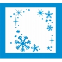 Stencil - snowflake frame