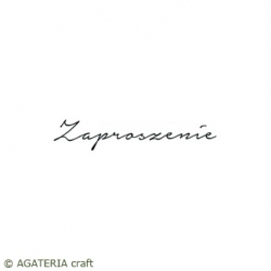 Sentiment stamp in Polish: "Zaproszenie" 6