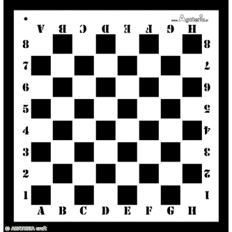 Maska szachownica 30 x 30cm