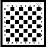 Maska szachownica 30 x 30cm
