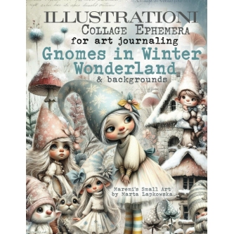 Gnomy w zimowej krainie czarów - GNOMES IN WINTER WONDERLAND - Maremi's Small Art