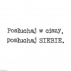 Posłuchaj ciszy