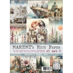 Papiery ryżowe  A5  - zestaw 2 - Maremi's Small Art
