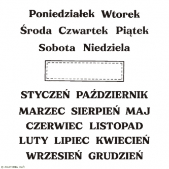 Zestaw do kalendarza z ramką