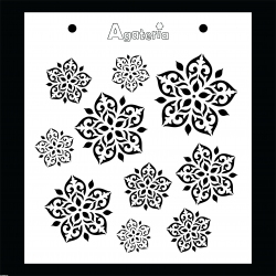 MASKA / SZABLON ŚNIEŻYNKI ORNAMENT