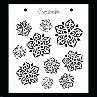 MASKA / SZABLON ŚNIEŻYNKI ORNAMENT