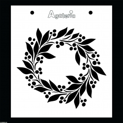 MASKA/SZABLON WIANEK BOŻONARODZENIOWY