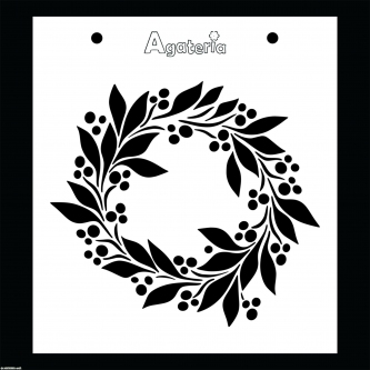 MASKA/SZABLON WIANEK BOŻONARODZENIOWY