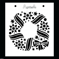 MASKA/SZABLON WIANEK Z GWIAZDKAMI