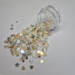 Błyskotki do shakerów złote