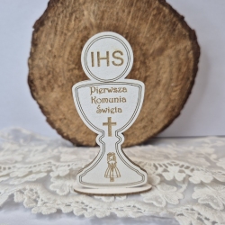 Kielich do boxa 3 dwustronny (dziewczynka.krzyż)