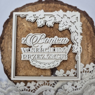 Ramka z cytatem do boxa 3D