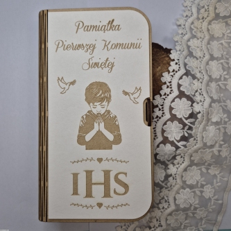 Pudełko na pieniądze Pierwsza Komunia Święta