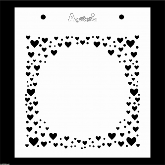 MASKA / SZABLON RAMKA SERCA