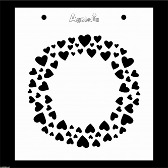 MASKA / SZABLON WIANEK SERCA