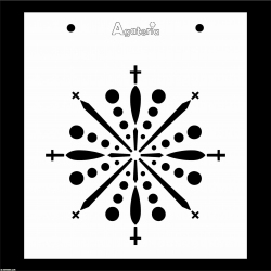 MASKA / SZABLON ROZETA KOMUNIJNA