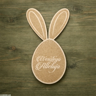 królik grawer Wesołego Alleluja