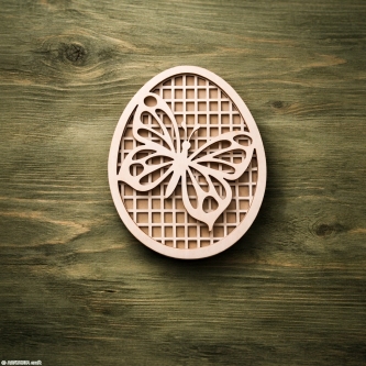 Jajo, pisanka motylek 3D