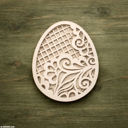 Jajo, pisanka roślinna 3D