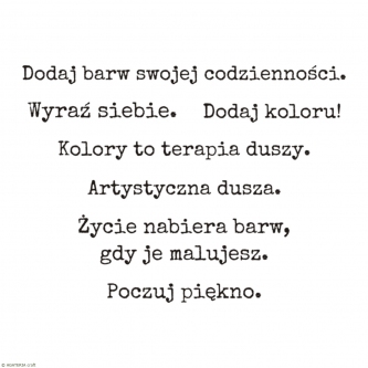 Zestaw  napisów kobiecych 2 - Poczuj piękno