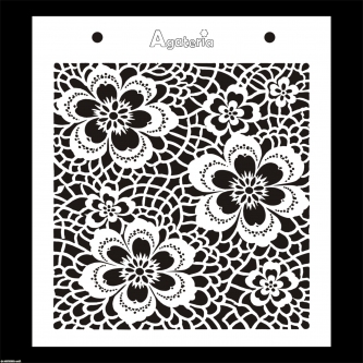 MASKA / SZBLON KORONKA KWIATKI