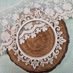 Ramka ornament 2D okrągła Elegance