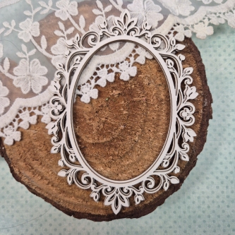 Ramka ornament 2D oval Elegance
