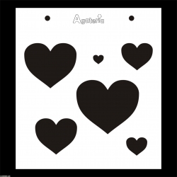 MASKA / SZABLON KSZTAŁTY SERCA