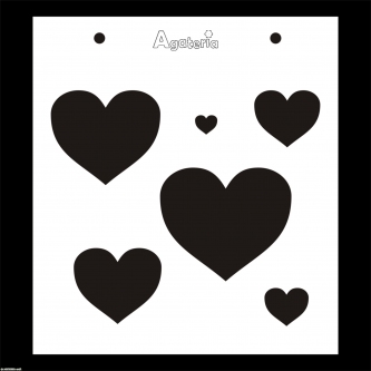 MASKA / SZABLON KSZTAŁTY SERCA