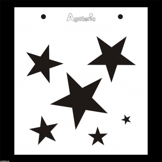 MASKA / SZABLON KSZTAŁTY GWIAZDKA