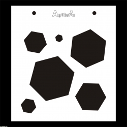 MASKA / SZABLON KSZTAŁTY SZEŚCIOBOK