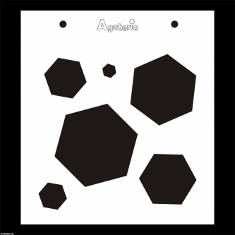 MASKA / SZABLON KSZTAŁTY SZEŚCIOBOK