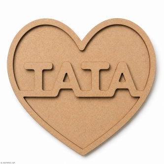 Serce Tata- baza HDF do wypełnienia (efekt sensoryczny)