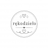 Rękodzieło – okrągły stempel do oznaczania prac handmade