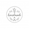 Handmade – okrągły stempel do oznaczania prac