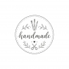 Handmade – okrągły stempel do oznaczania prac