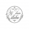 W dniu ślubu okrągły – stempel do scrapbookingu