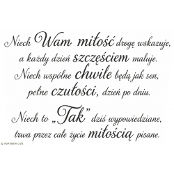 Niech Wam miłość drogę wskazuje – stempel do scrapbookingu