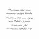 Najpiękniejsza miłość to taka – stempel do scrapbookingu