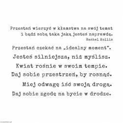 Motywacyjne napisy dla kobiet – Przestań wierzyć w kłamstwa – stemple do scrapbookingu