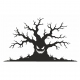 Straszne drzewo Halloween