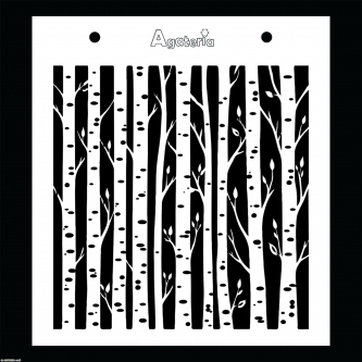 Maska do scrapbookingu – Tło brzozy