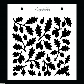 Maska do scrapbookingu – Tło żołędzie