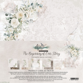 The Beginning of Our Story 12x12 AA-TBOS-07 Zestaw papierów do scrapbookingu