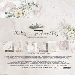 The Beginning of Our Story 8X8 AA-TBOS-08 Zestaw papierów do scrapbookingu